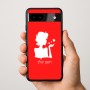 כיסוי בעיצוב אישי עם השם שלך לדגם - Google Pixel 9a 5G בעיצוב אהבת נשים