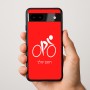 כיסוי בעיצוב אישי עם השם שלך לדגם - Google Pixel 9a 5G בעיצוב אופניים אולימפיים