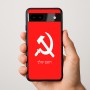 כיסוי בעיצוב אישי עם השם שלך לדגם - Google Pixel 9a 5G בעיצוב פטיש ומגל