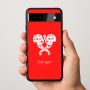 כיסוי בעיצוב אישי עם השם שלך לדגם - Google Pixel 9a 5G בעיצוב פרחי קרן