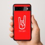 כיסוי בעיצוב אישי עם השם שלך לדגם - Google Pixel 9a 5G בעיצוב יד סלע