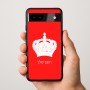 כיסוי בעיצוב אישי עם השם שלך לדגם - Google Pixel 9a 5G בעיצוב כתר מלכותי