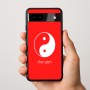 כיסוי בעיצוב אישי עם השם שלך לדגם - Google Pixel 9a 5G בעיצוב סמל יינג יאנג