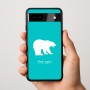 כיסוי בעיצוב אישי עם השם שלך לדגם - Google Pixel 9a 5G בעיצוב דוב