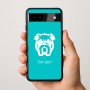 כיסוי בעיצוב אישי עם השם שלך לדגם - Google Pixel 9a 5G בעיצוב פרצוף בולדוג