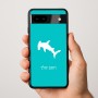 כיסוי בעיצוב אישי עם השם שלך לדגם - Google Pixel 9a 5G בעיצוב כריש ראש פטיש