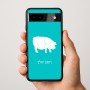 כיסוי בעיצוב אישי עם השם שלך לדגם - Google Pixel 9a 5G בעיצוב חזיר
