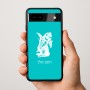 כיסוי בעיצוב אישי עם השם שלך לדגם - Google Pixel 9a 5G בעיצוב ארנב מחזיק גזר