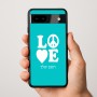 כיסוי בעיצוב אישי עם השם שלך לדגם - Google Pixel 9a 5G בעיצוב אהבה