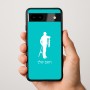 כיסוי בעיצוב אישי עם השם שלך לדגם - Google Pixel 9a 5G בעיצוב פישמן