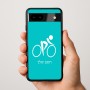 כיסוי בעיצוב אישי עם השם שלך לדגם - Google Pixel 9a 5G בעיצוב אופניים אולימפיים