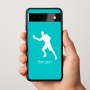 כיסוי בעיצוב אישי עם השם שלך לדגם - Google Pixel 9a 5G בעיצוב שחקן פינג פונג