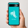 כיסוי בעיצוב אישי עם השם שלך לדגם - Google Pixel 9a 5G בעיצוב אופנוע שלג