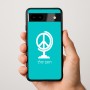 כיסוי בעיצוב אישי עם השם שלך לדגם - Google Pixel 9a 5G בעיצוב גלובוסי שלום