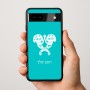 כיסוי בעיצוב אישי עם השם שלך לדגם - Google Pixel 9a 5G בעיצוב פרחי קרן