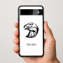 כיסוי בעיצוב אישי עם השם שלך לדגם - Google Pixel 9a 5G בעיצוב ראש נשר