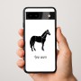 כיסוי בעיצוב אישי עם השם שלך לדגם - Google Pixel 9a 5G בעיצוב סוס