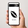 כיסוי בעיצוב אישי עם השם שלך לדגם - Google Pixel 9a 5G בעיצוב שפתיים - נשיקה
