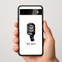 כיסוי בעיצוב אישי עם השם שלך לדגם - Google Pixel 9a 5G בעיצוב מיקרופון