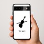 כיסוי בעיצוב אישי עם השם שלך לדגם - Google Pixel 9a 5G בעיצוב כינור