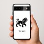 כיסוי בעיצוב אישי עם השם שלך לדגם - Google Pixel 9a 5G בעיצוב מזלות - אריה