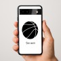 כיסוי בעיצוב אישי עם השם שלך לדגם - Google Pixel 9a 5G בעיצוב כדורסל