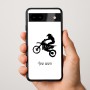 כיסוי בעיצוב אישי עם השם שלך לדגם - Google Pixel 9a 5G בעיצוב מוטוקרוס