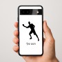 כיסוי בעיצוב אישי עם השם שלך לדגם - Google Pixel 9a 5G בעיצוב שחקן פינג פונג