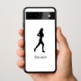 כיסוי בעיצוב אישי עם השם שלך לדגם - Google Pixel 9a 5G בעיצוב רץ רץ אישה