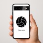 כיסוי בעיצוב אישי עם השם שלך לדגם - Google Pixel 9a 5G בעיצוב כדור כדורעף