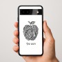 כיסוי בעיצוב אישי עם השם שלך לדגם - Google Pixel 9a 5G בעיצוב הדפס תפוח