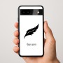 כיסוי בעיצוב אישי עם השם שלך לדגם - Google Pixel 9a 5G בעיצוב נוצת נוצה