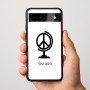כיסוי בעיצוב אישי עם השם שלך לדגם - Google Pixel 9a 5G בעיצוב גלובוסי שלום