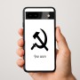 כיסוי בעיצוב אישי עם השם שלך לדגם - Google Pixel 9a 5G בעיצוב פטיש ומגל