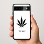 כיסוי בעיצוב אישי עם השם שלך לדגם - Google Pixel 9a 5G בעיצוב עלה מריחואנה - גראס