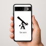כיסוי בעיצוב אישי עם השם שלך לדגם - Google Pixel 9a 5G בעיצוב טלסקופ