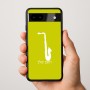 כיסוי בעיצוב אישי עם השם שלך לדגם - Google Pixel 9a 5G בעיצוב סקסופון