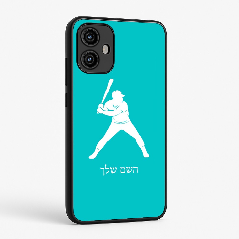 כיסוי בעיצוב אישי עם השם שלך לדגם - Motorola Edge 50 Fusion 5G בעיצוב שחקן בייסבול