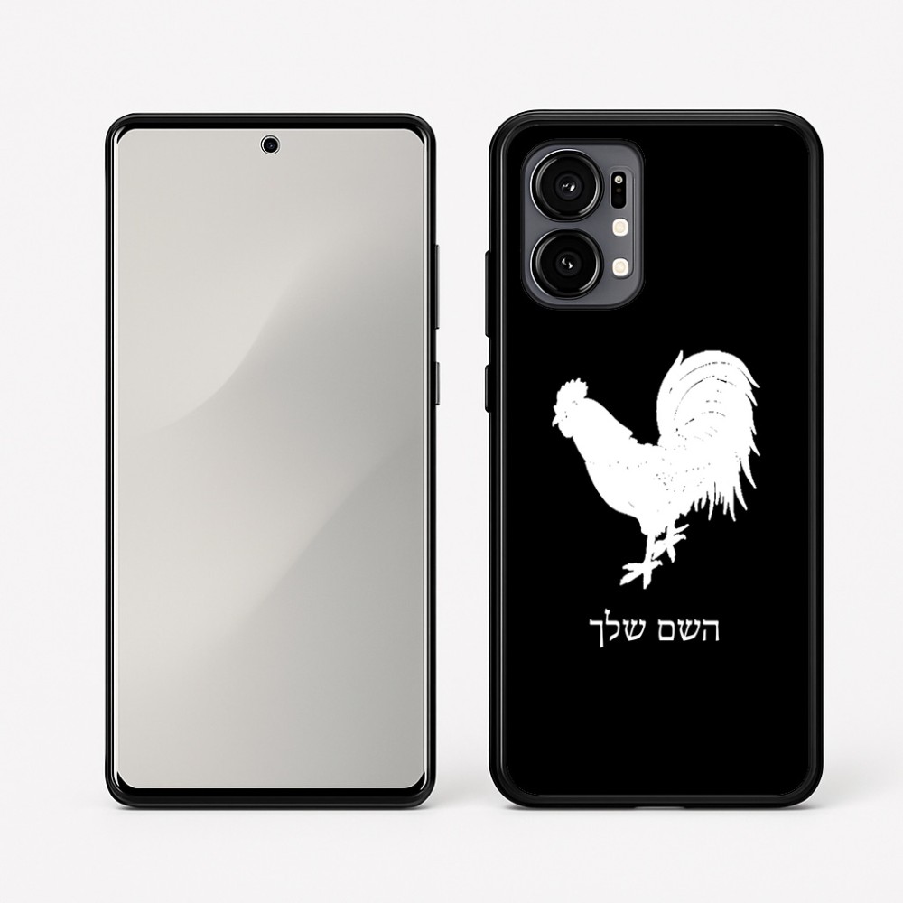 כיסוי בעיצוב אישי עם השם שלך לדגם - Motorola Edge 50 Fusion 5G בעיצוב תרנגול