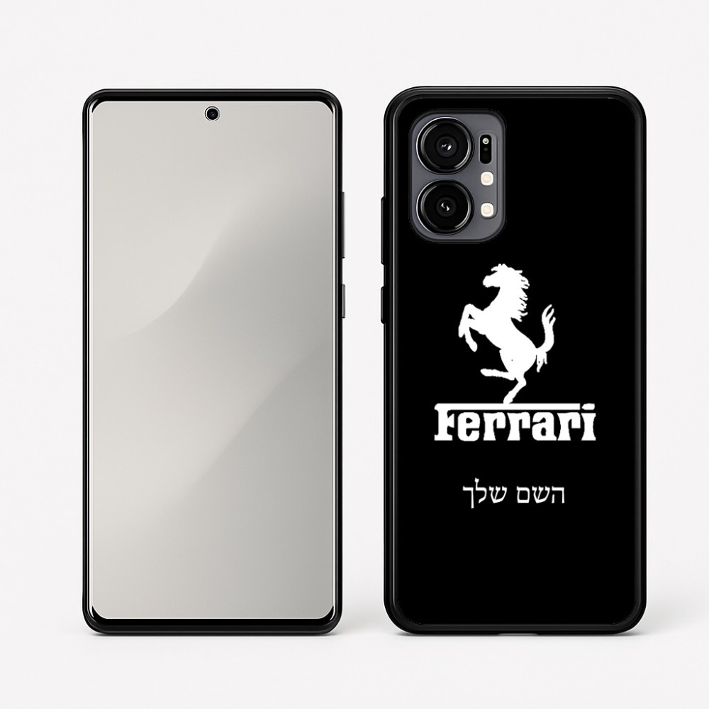כיסוי בעיצוב אישי עם השם שלך לדגם - Motorola Edge 50 Fusion 5G בעיצוב פרארי