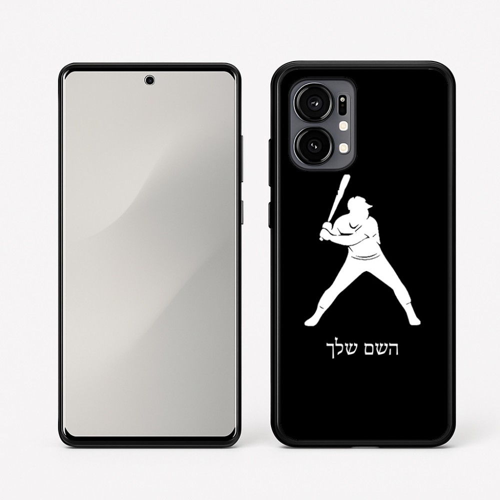 כיסוי בעיצוב אישי עם השם שלך לדגם - Motorola Edge 50 Fusion 5G בעיצוב שחקן בייסבול