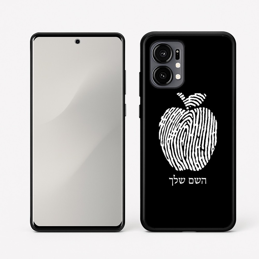 כיסוי בעיצוב אישי עם השם שלך לדגם - Motorola Edge 50 Fusion 5G בעיצוב הדפס תפוח