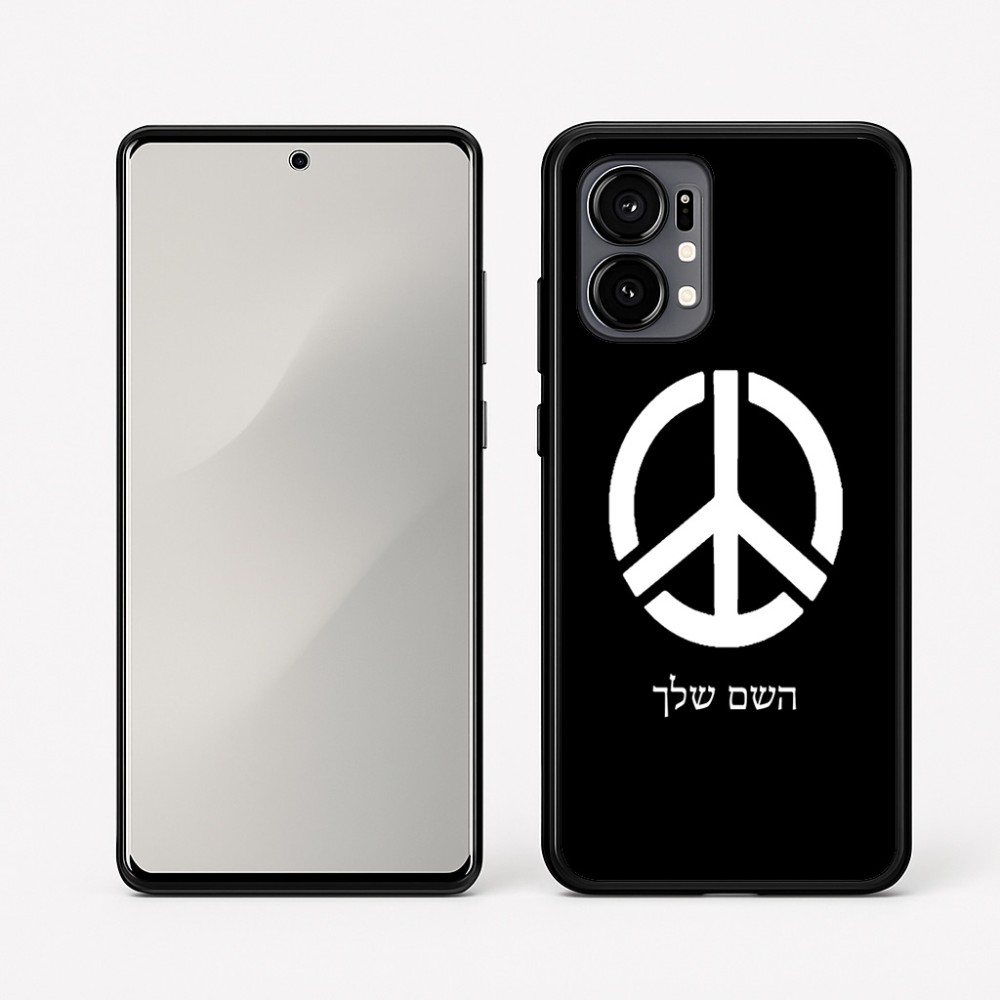כיסוי בעיצוב אישי עם השם שלך לדגם - Motorola Edge 50 Fusion 5G בעיצוב סמל השלום