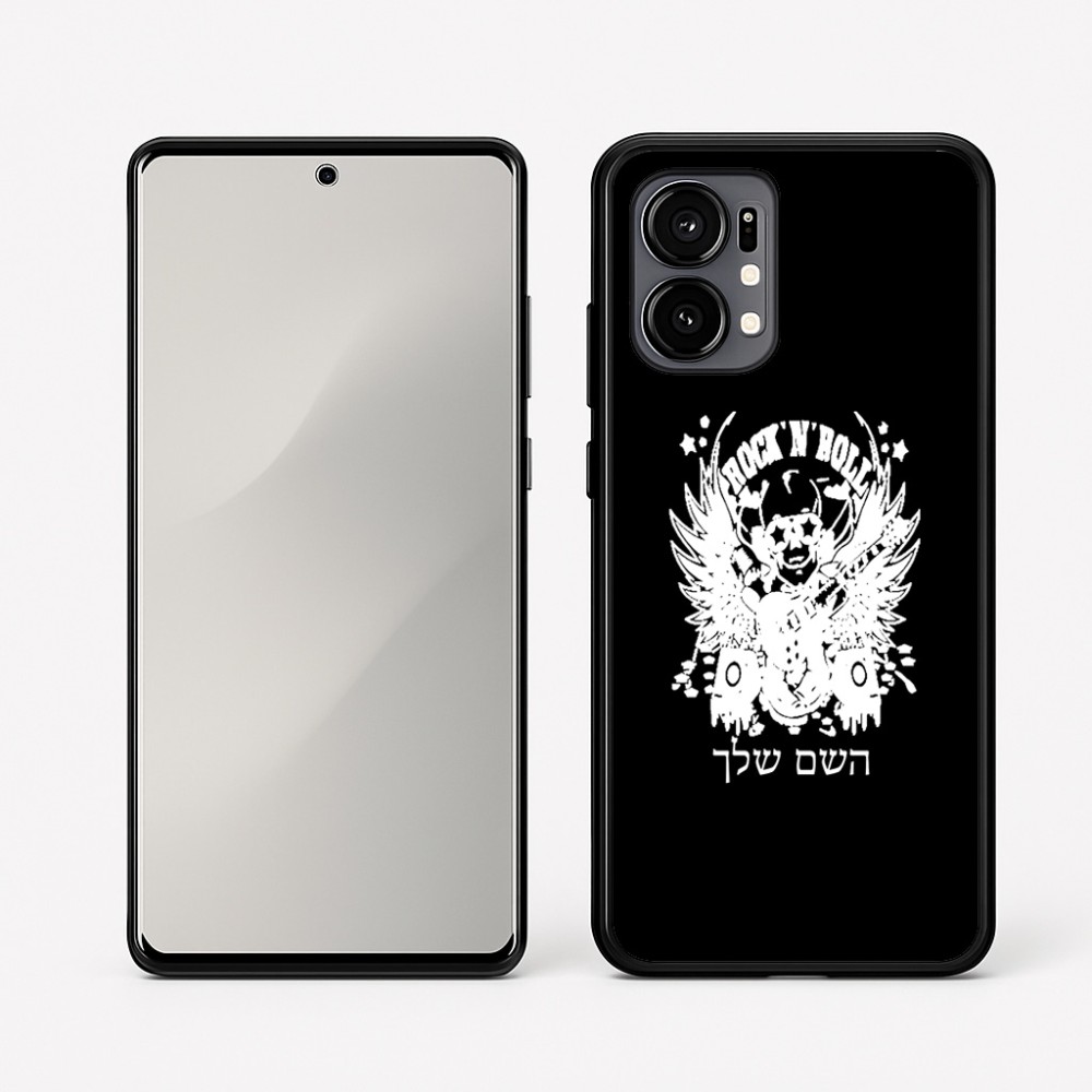 כיסוי בעיצוב אישי עם השם שלך לדגם - Motorola Edge 50 Fusion 5G בעיצוב רוקנרול