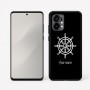 כיסוי בעיצוב אישי עם השם שלך לדגם - Motorola Edge 50 Fusion 5G בעיצוב הגה - קפטן - ים