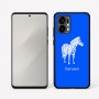 כיסוי בעיצוב אישי עם השם שלך לדגם - Motorola Edge 50 Fusion 5G בעיצוב זברה