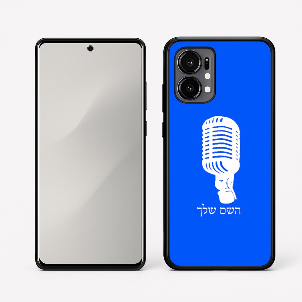 כיסוי בעיצוב אישי עם השם שלך לדגם - Motorola Edge 50 Fusion 5G בעיצוב מיקרופון