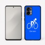 כיסוי בעיצוב אישי עם השם שלך לדגם - Motorola Edge 50 Fusion 5G בעיצוב אופניים אולימפיים
