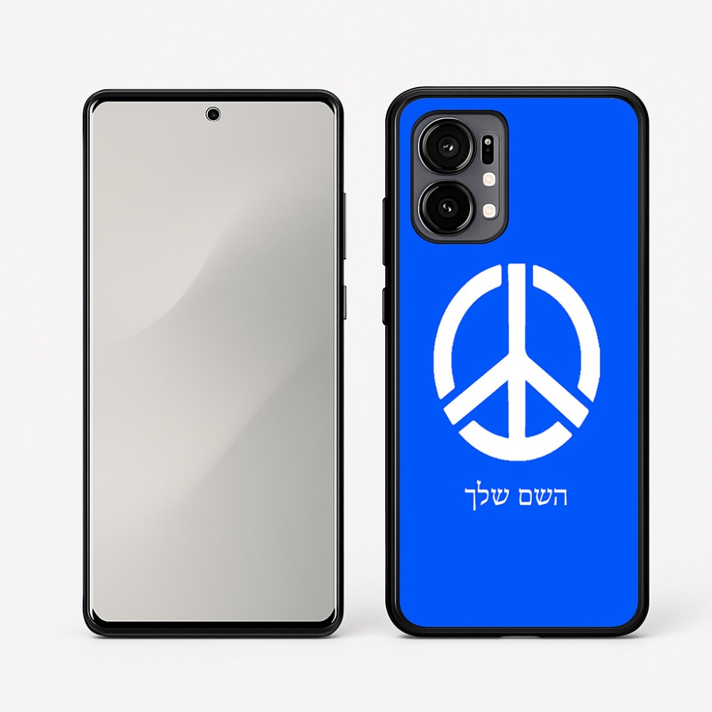 כיסוי בעיצוב אישי עם השם שלך לדגם - Motorola Edge 50 Fusion 5G בעיצוב סמל השלום