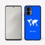 כיסוי בעיצוב אישי עם השם שלך לדגם - Motorola Edge 50 Fusion 5G בעיצוב מפת העולם